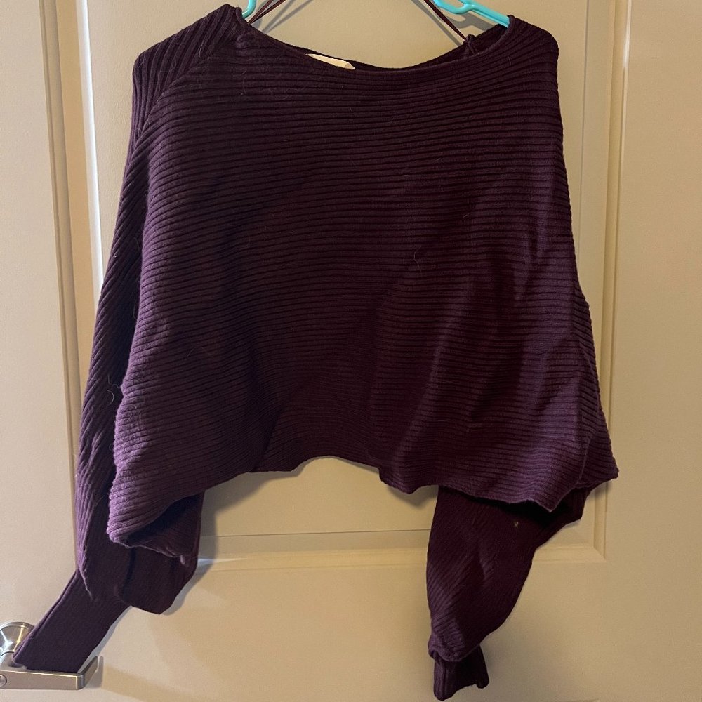 Alter'd State Mahogany Cropped Sweater